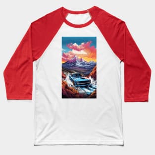 Vintage Muscle Car Poster Baseball T-Shirt